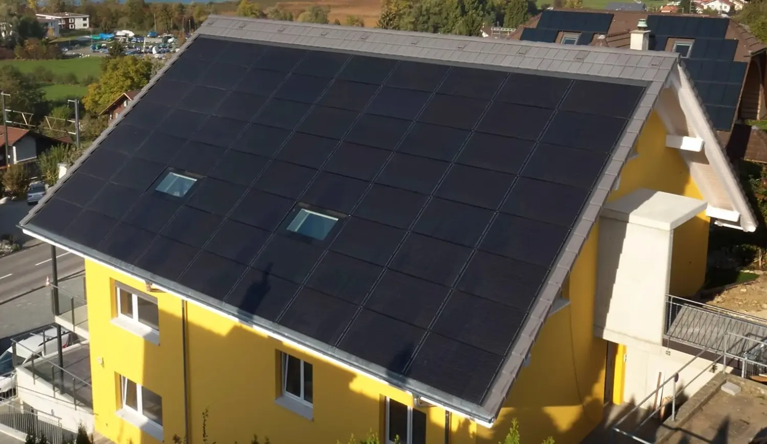 Solarprojekt auf dem Dach von SolarRoof GmbH