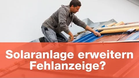Indach-Solar: Photovoltaik-Erweiterung funktioniert nicht?